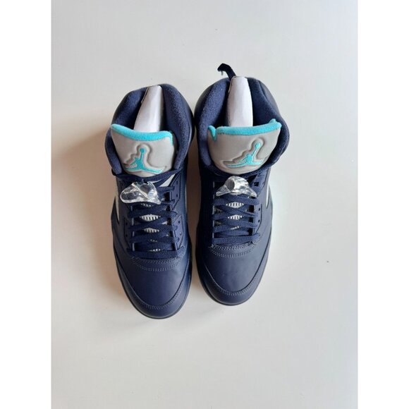 NIB 2015 NIKE Air Jordan 5 Retro Pre-Grape Hornets Navy Sneakers, Size 10.5 - Picture 2 of 15